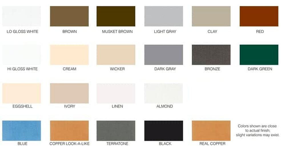 Products Color Options Eagle Seamless Gutter Inc